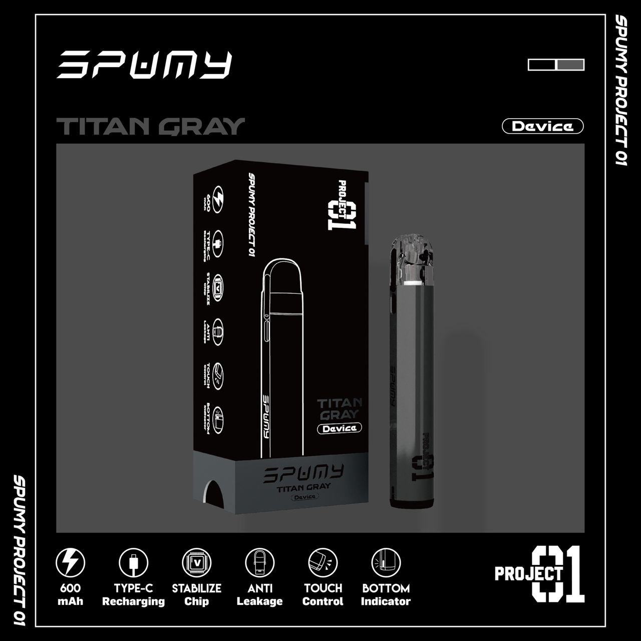 (M1) spumy project 01 斯邦迷 全新七色系 主機 煙彈:圖片 4