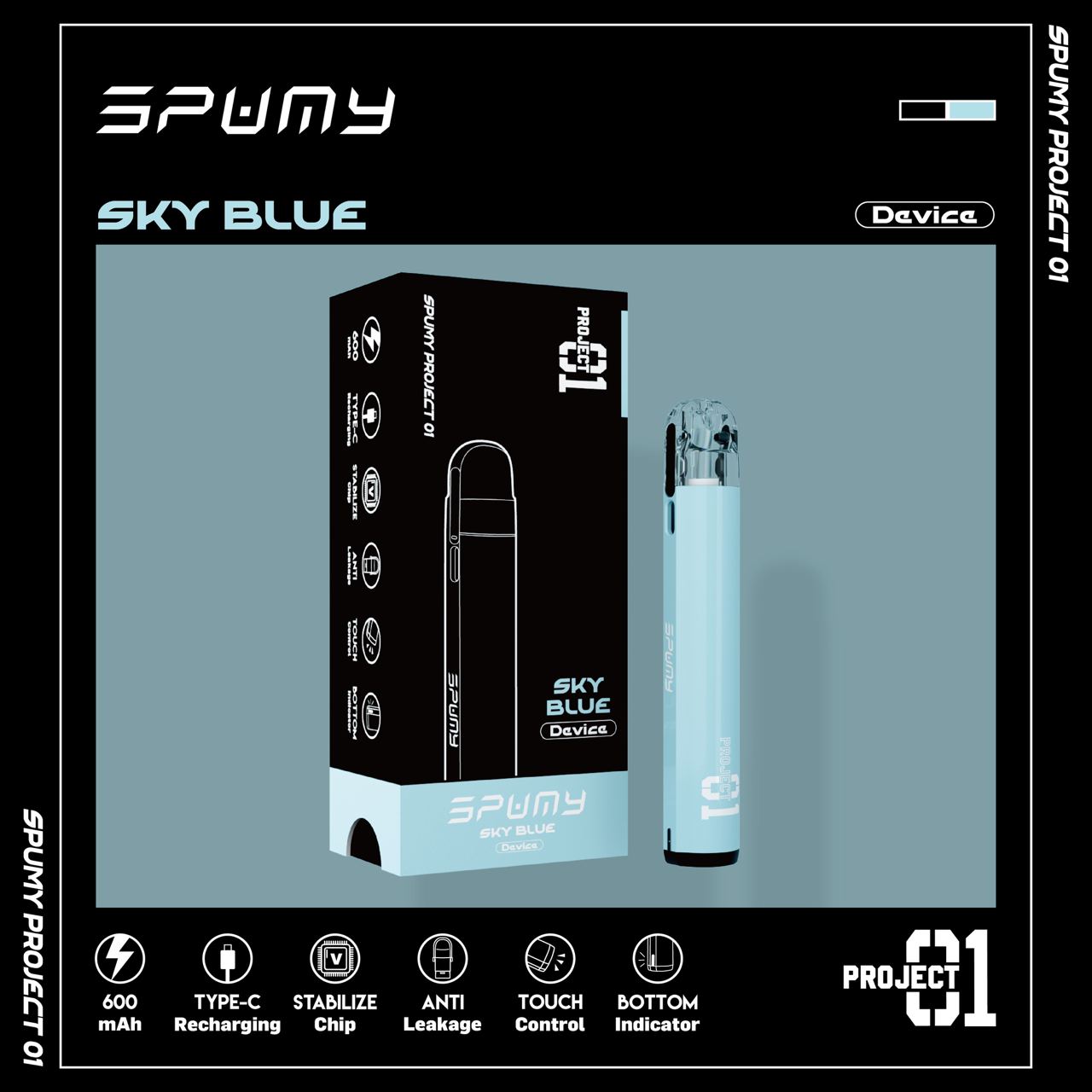 (M1) spumy project 01 斯邦迷 全新七色系 主機 煙彈:圖片 6