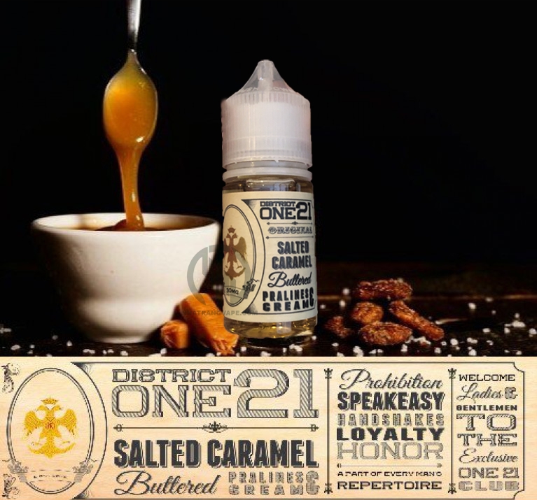 21區焦糖鹹奶油搭配上焦糖醬在旁邊